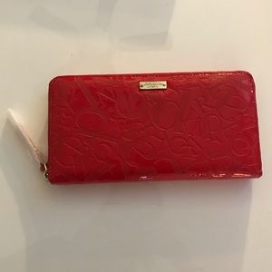 Kate Spade Red Letters Wallet